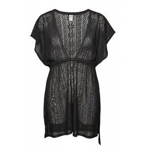 Profile Women’s Beach Cover Up Black Size Medium Sheer Lace Short Sleeve